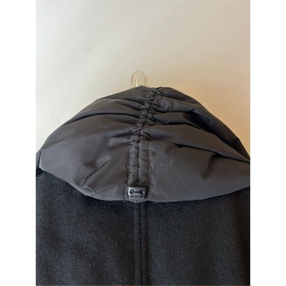 Kenneth Cole belted Mixed Media Down Feather puffer coat XL minimalist career - Picture 6 of 11